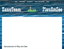 Tablet Screenshot of kanuteam-plauamsee.de